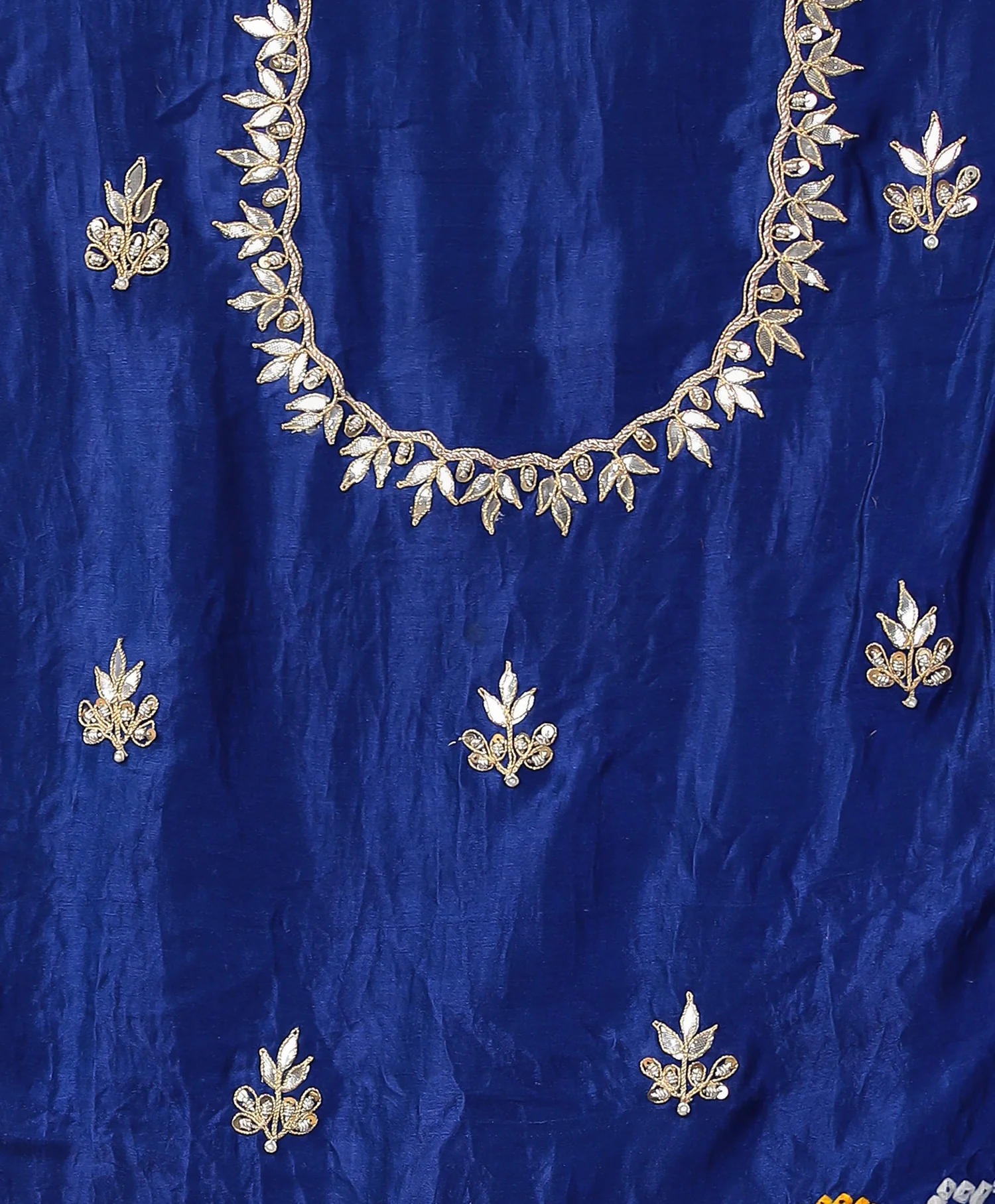 Bandhej Silk Saree with Gota Patti and Zardozi work - Image 7