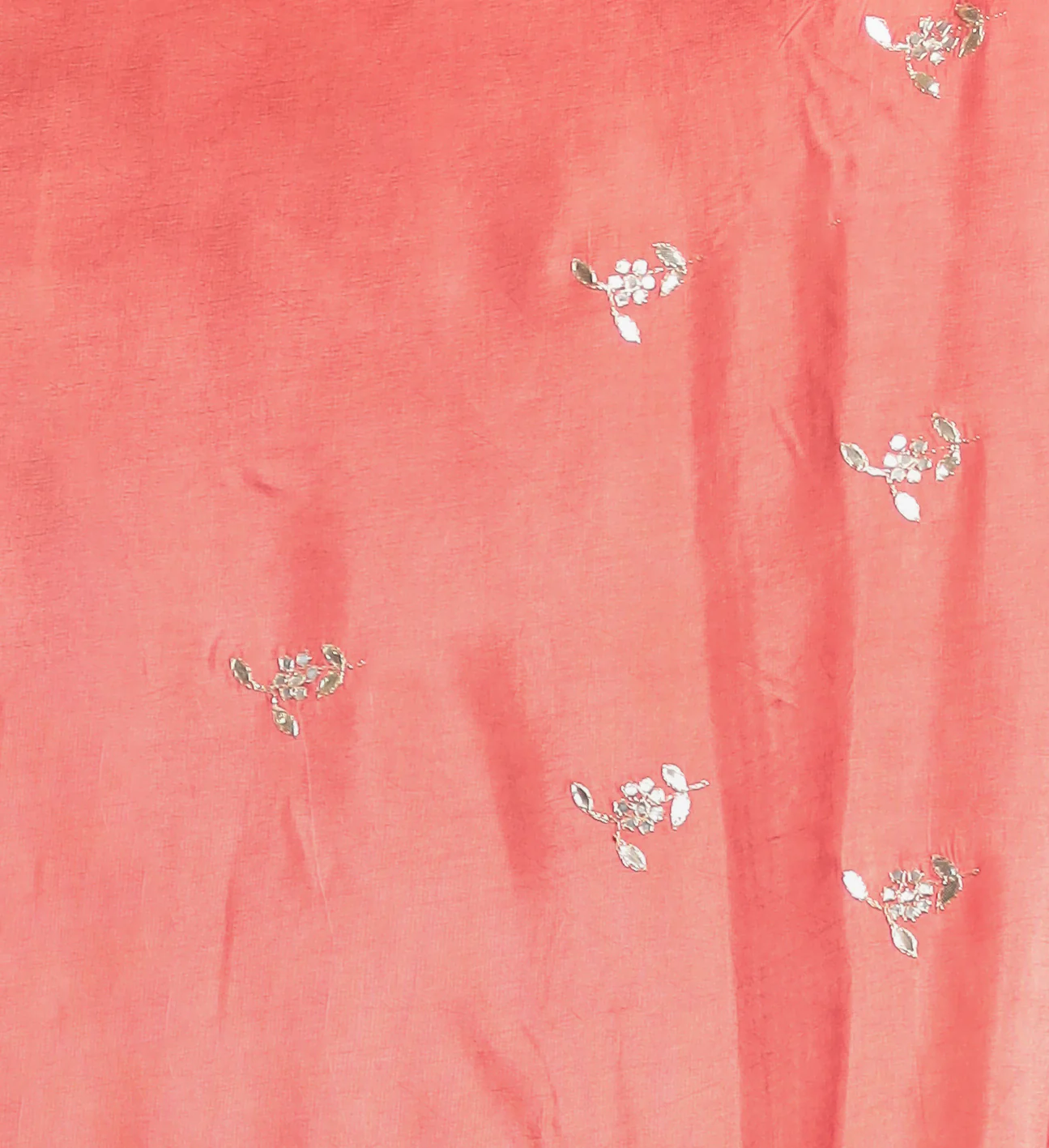 Chiffon Saree with Aari and Gota Patti work - Image 6