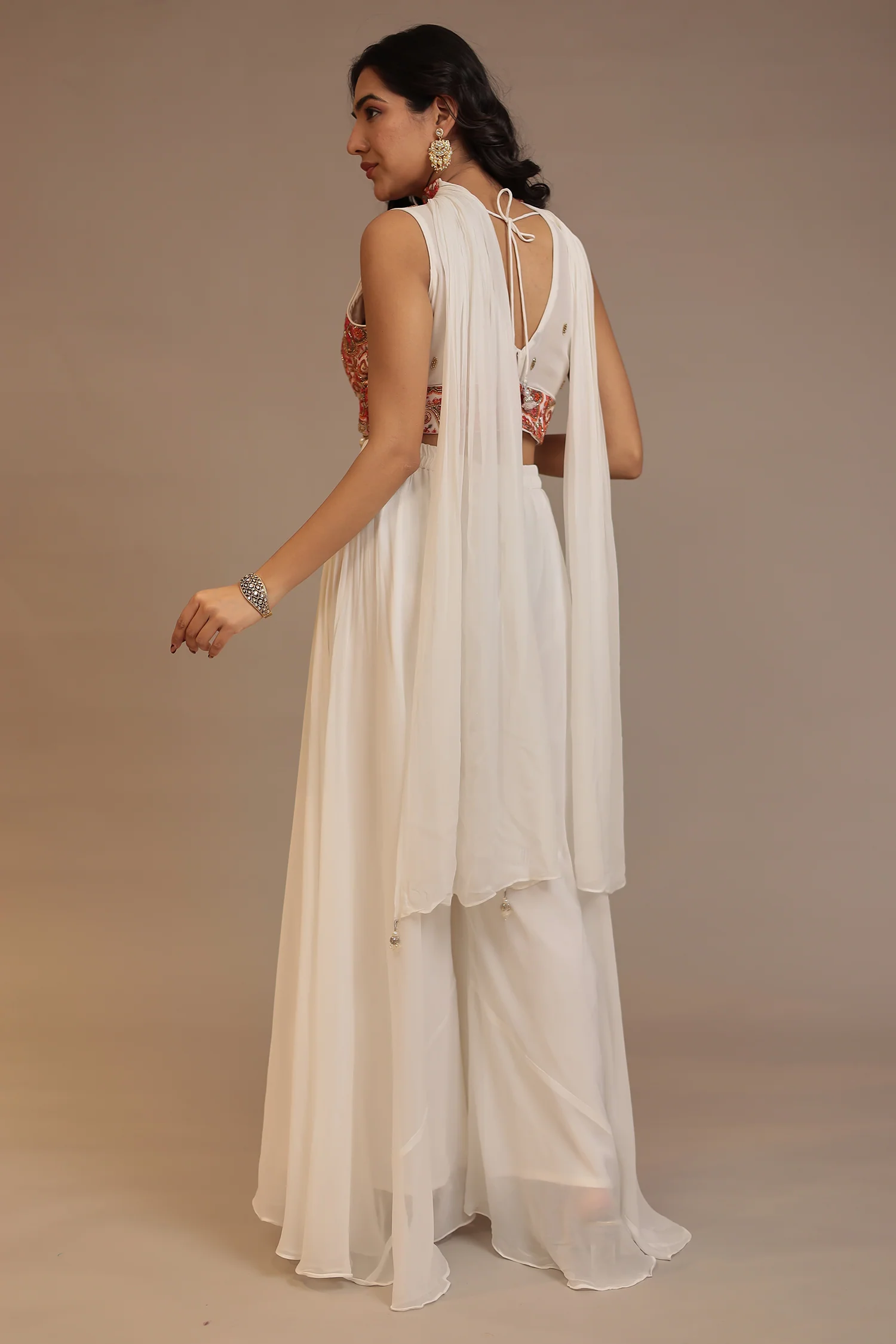 Chinon Indowestern with Cutdana, Sequins, Thread work - Image 6