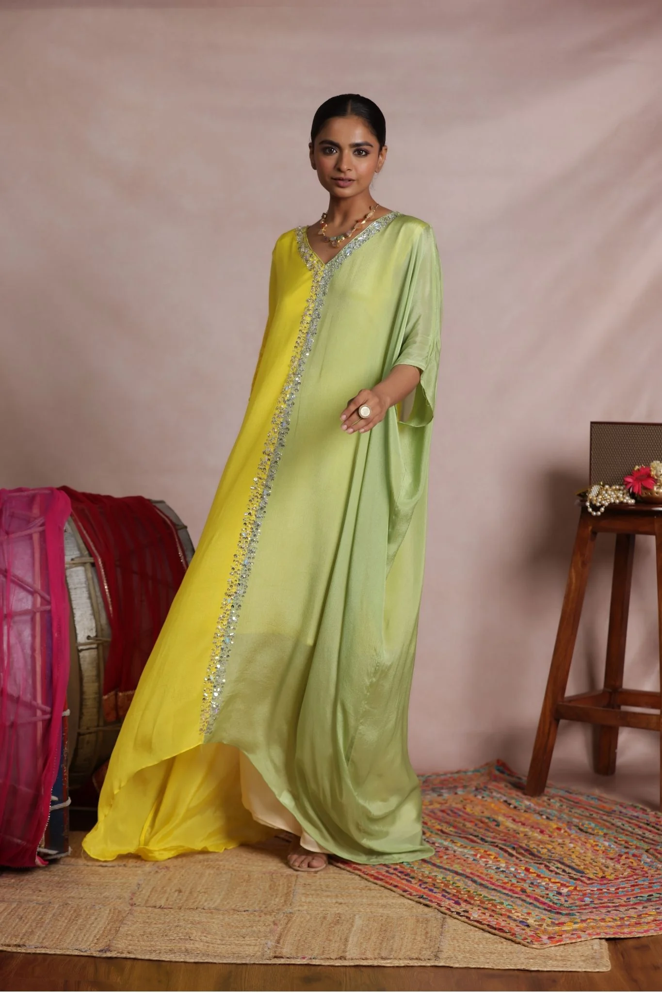 Chinon Flared Indowestern with Embellished work - Image 3