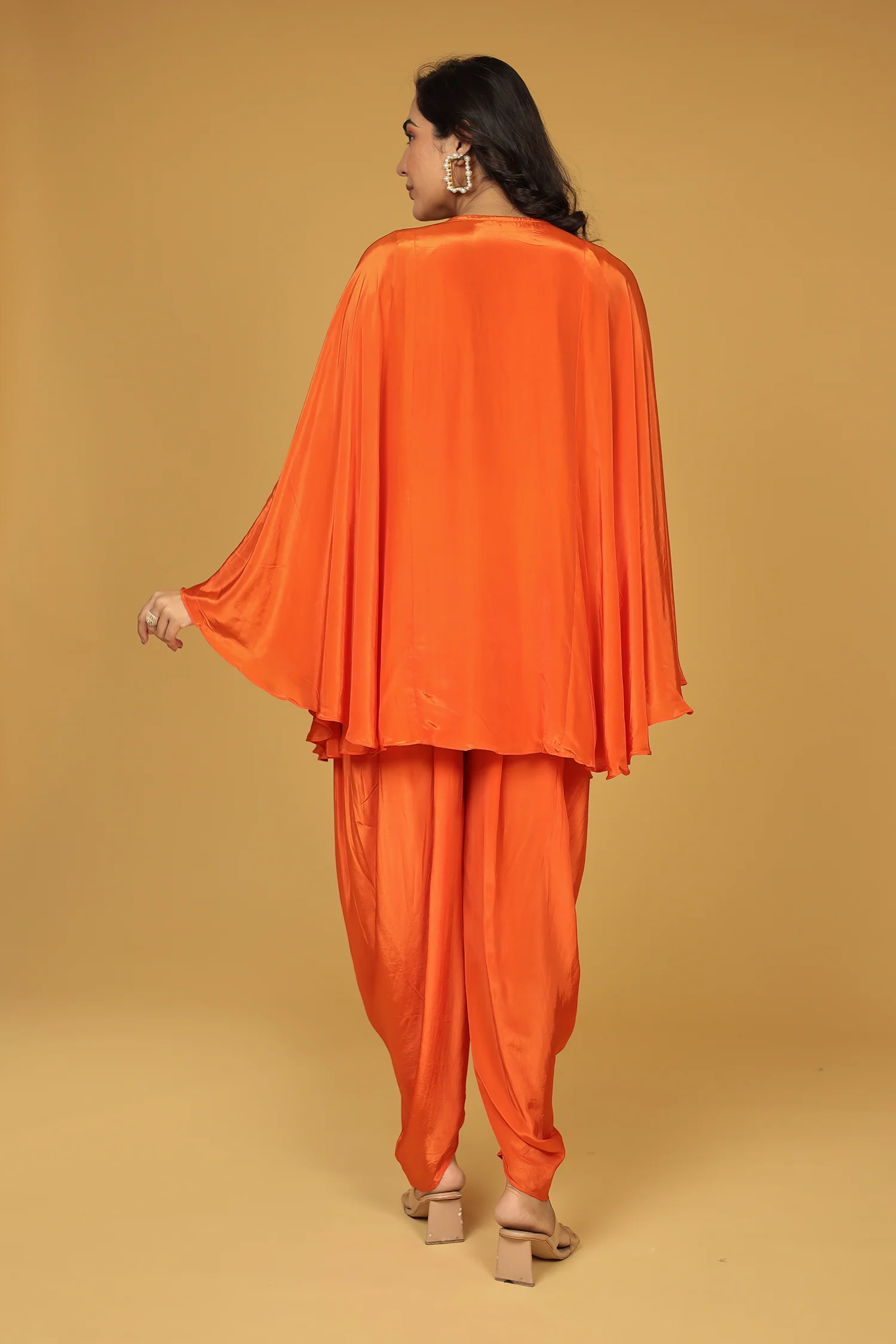 Chinon Silk Kaftan with Mirror, Pearl and Thread work - Image 13