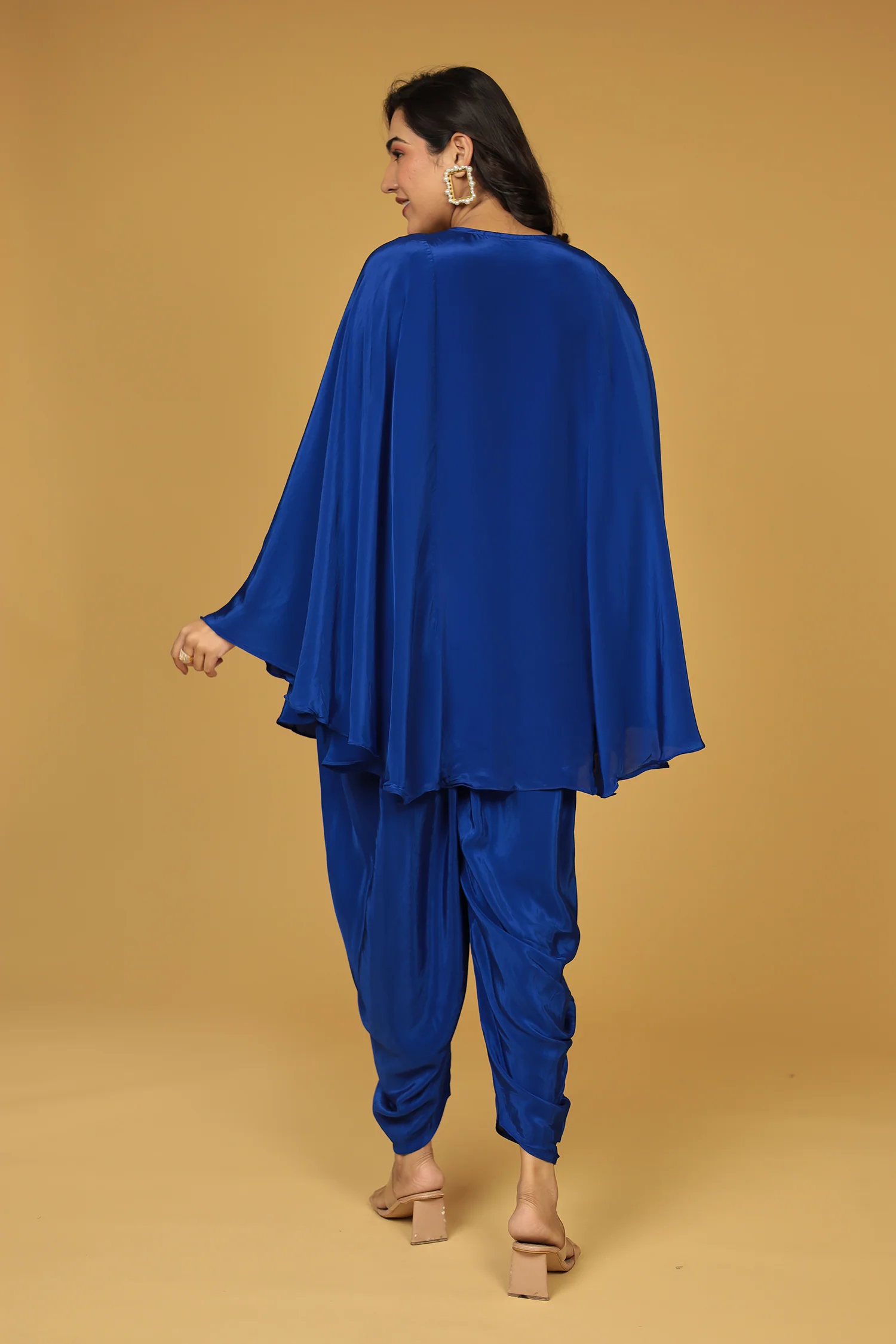 Chinon Silk Kaftan with Mirror, Pearl and Thread work - Image 7