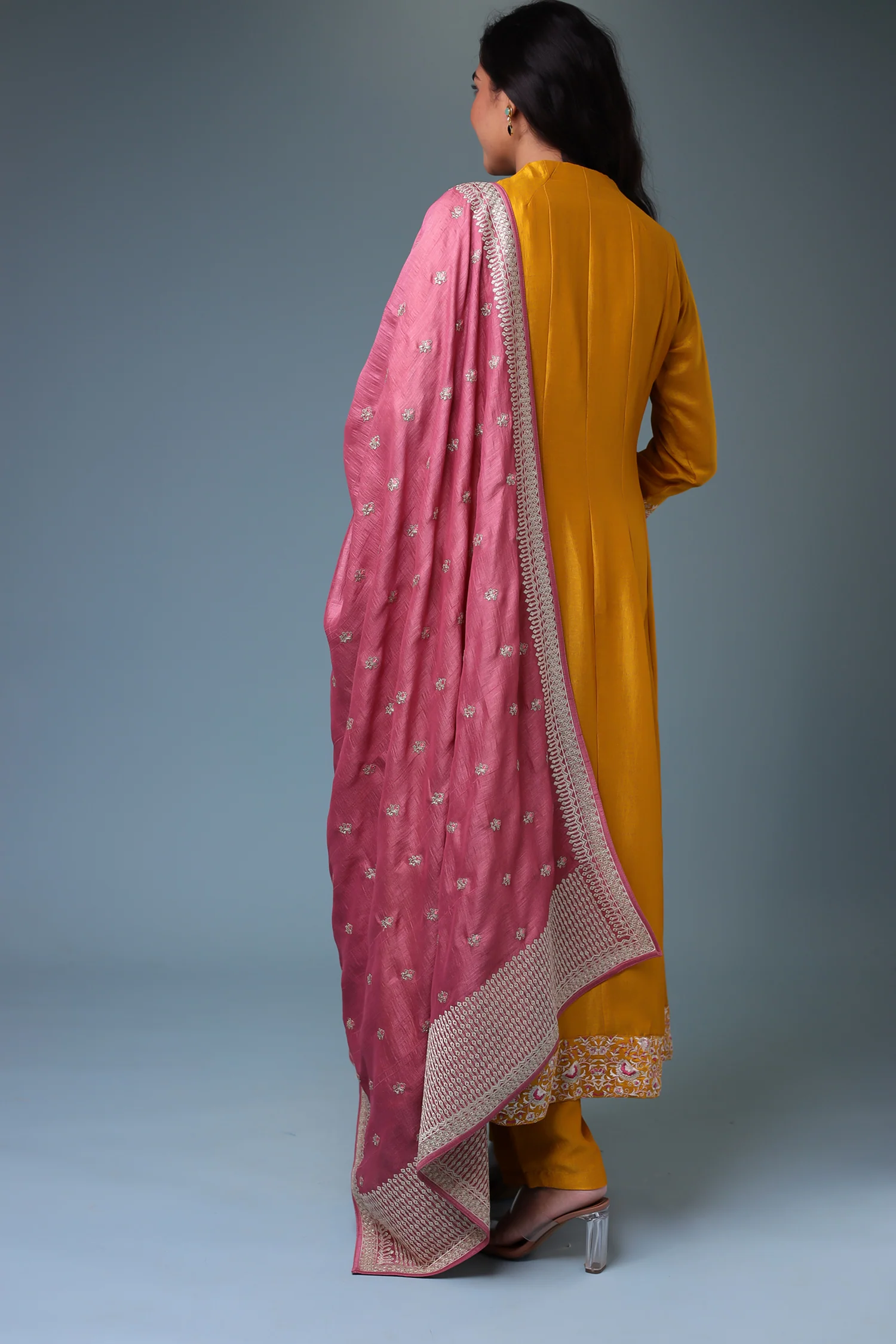 Chinon Suit with Embroidered work. - Image 22