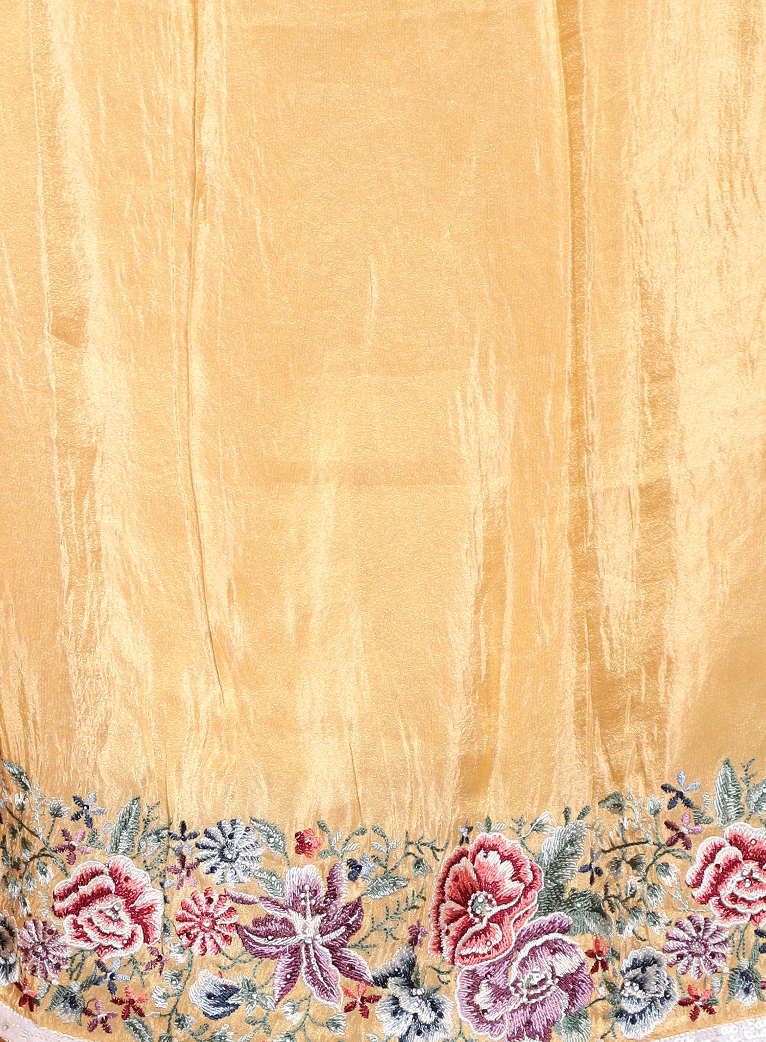 Silk Saree with Sequins, Thread work - Image 6