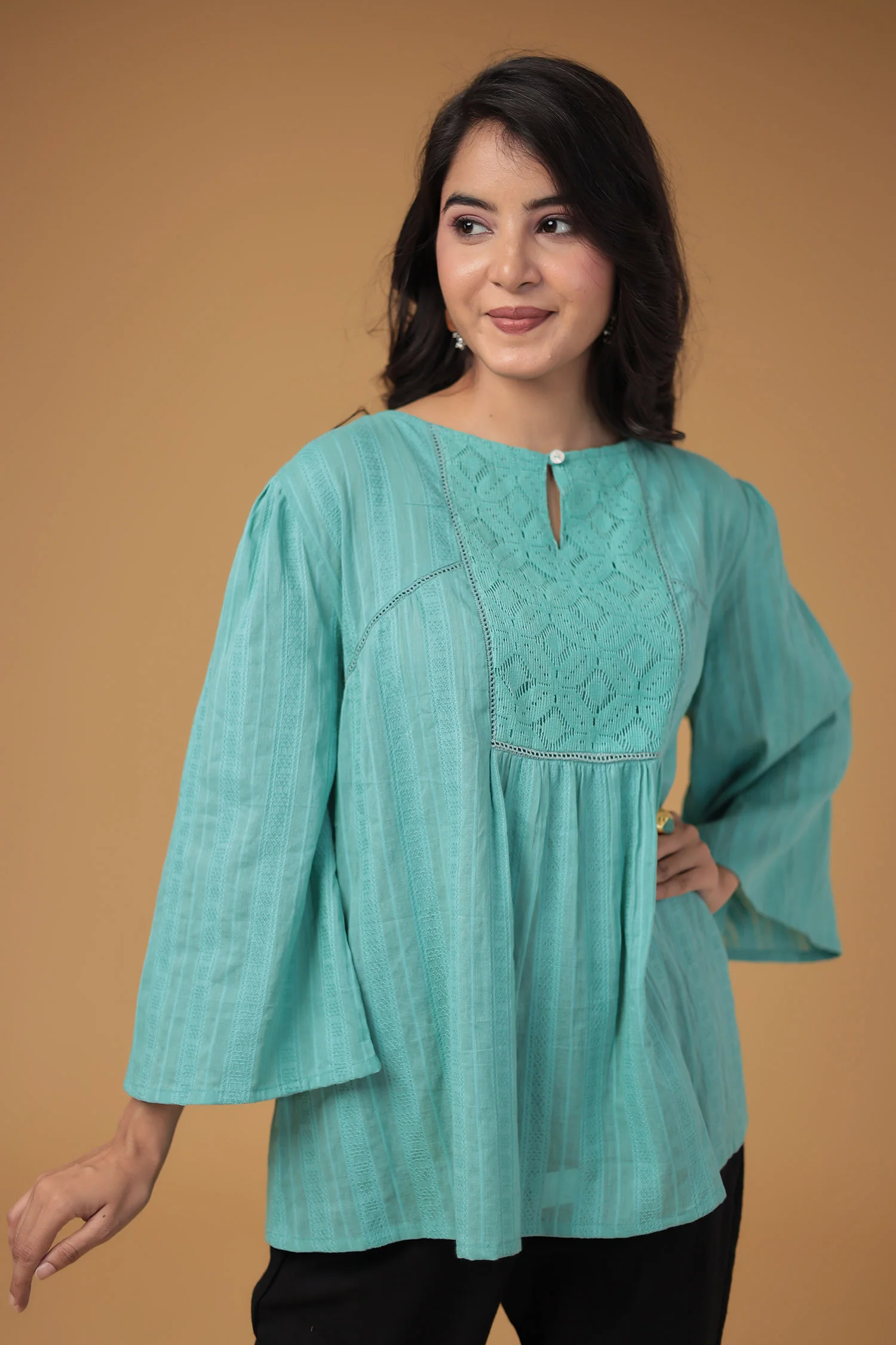 Cotton Tunic with Embroidered work - Image 2
