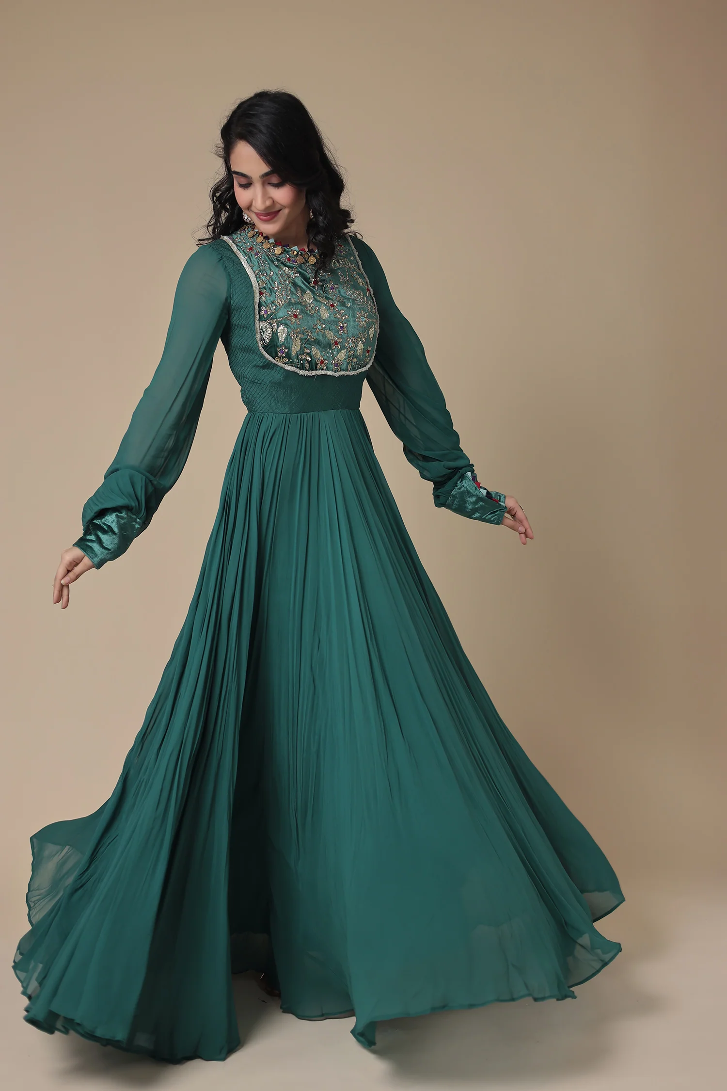 Anarkali Georgette with Embroidery - Image 6