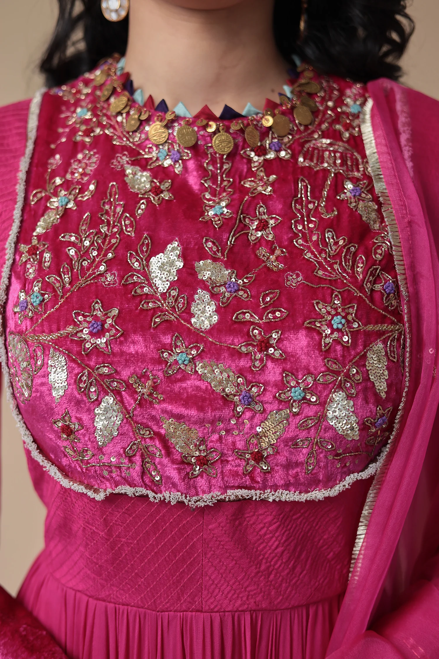 Anarkali Georgette Gown with Embroidery - Image 6