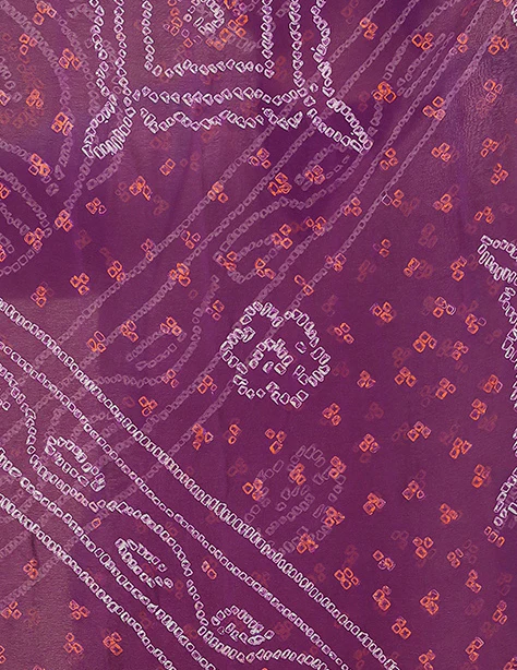 Timeless Bandhej Georgette Saree - Image 28