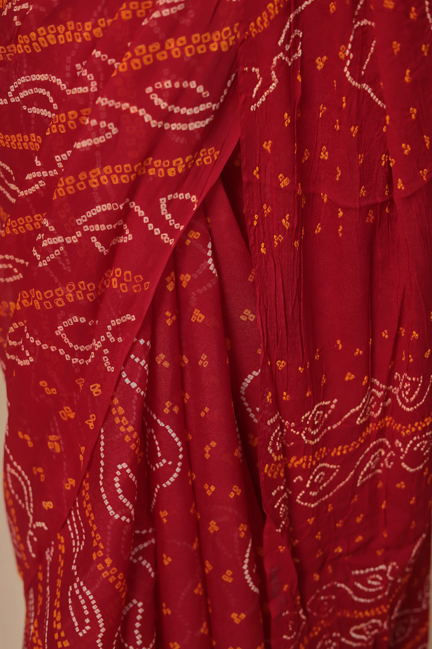 Timeless Bandhej Georgette Saree - Image 25