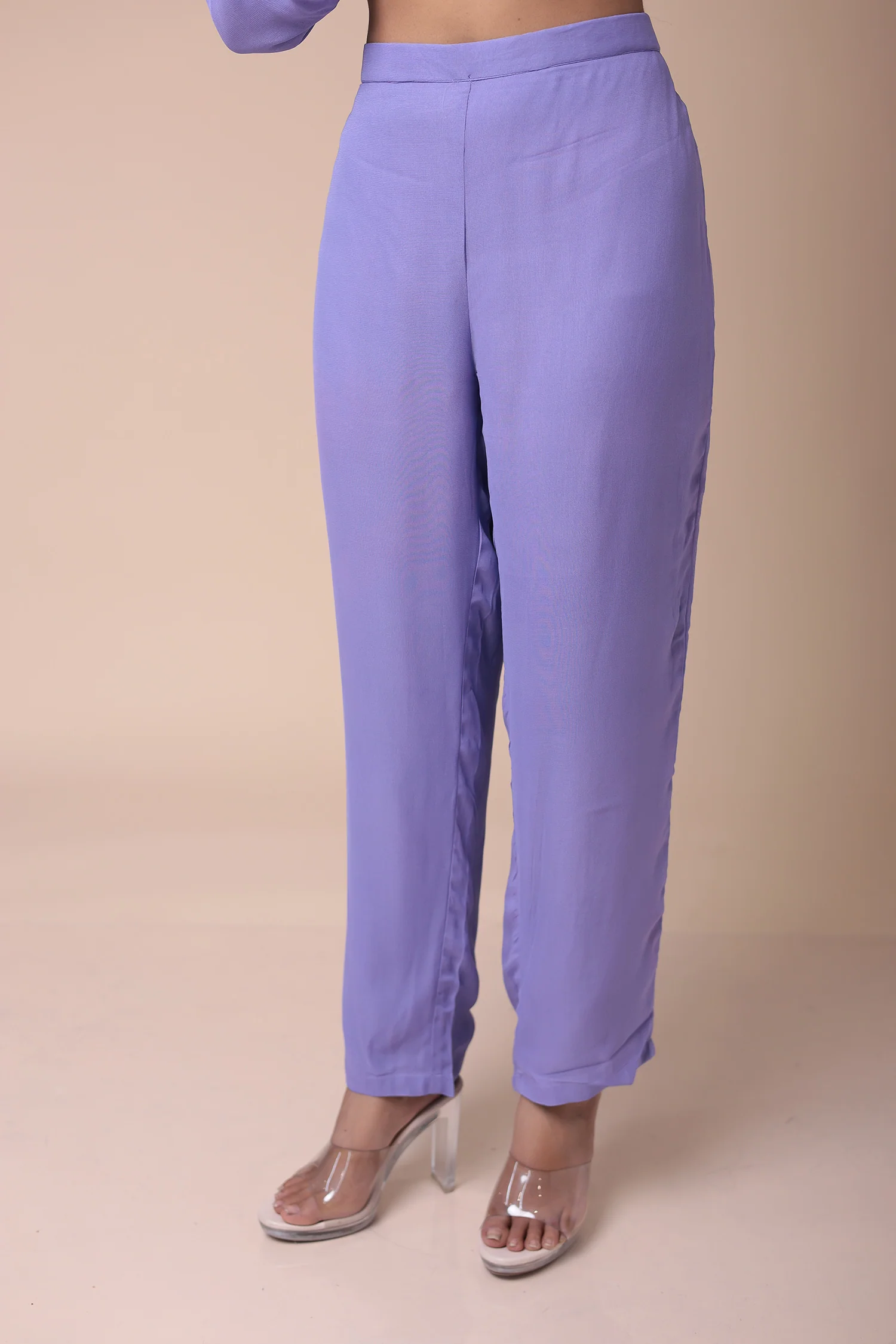 Embroidered Georgette Straight Cut Suit with Dori work - Image 6