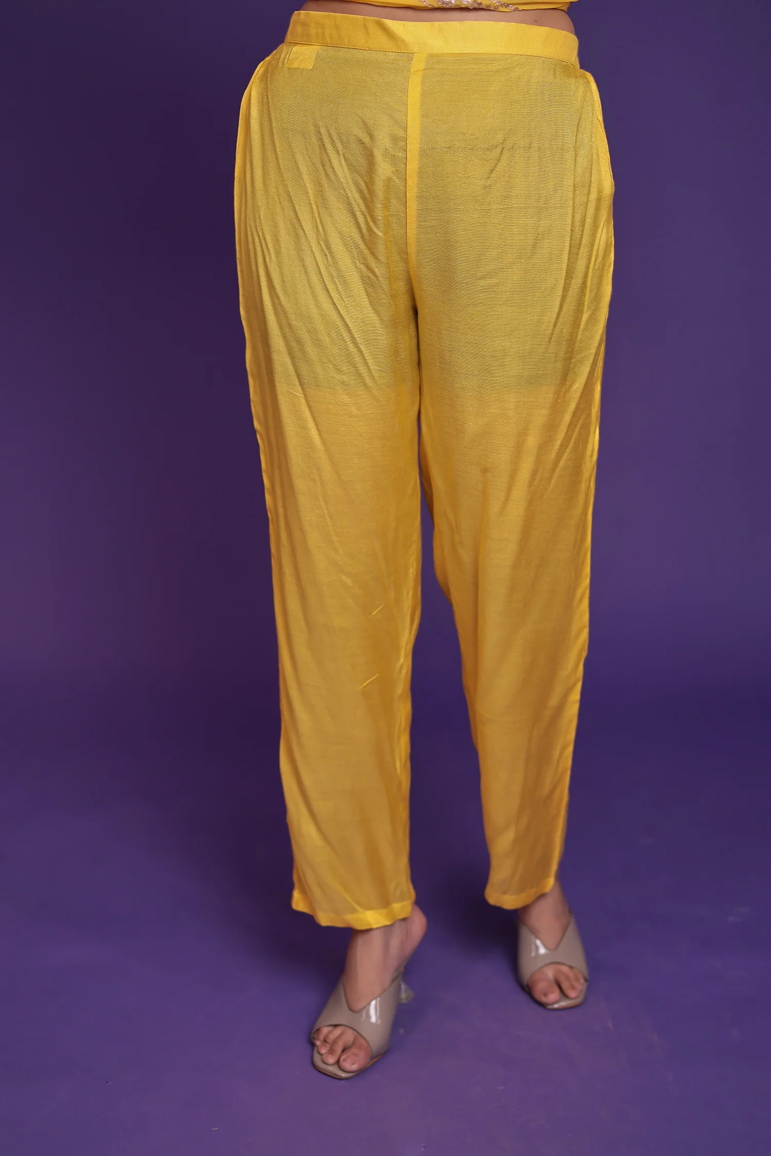 Georgette Suit Embroidered with Pittan work - Image 14