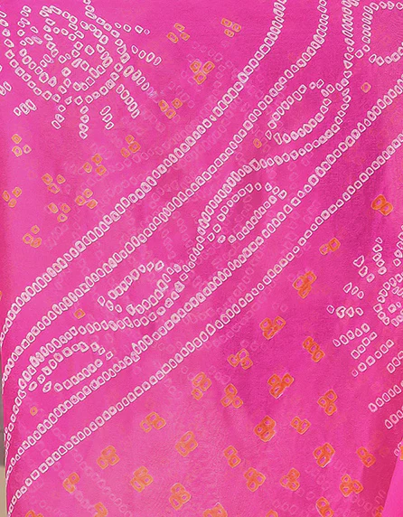 Timeless Bandhej Georgette Saree - Image 67