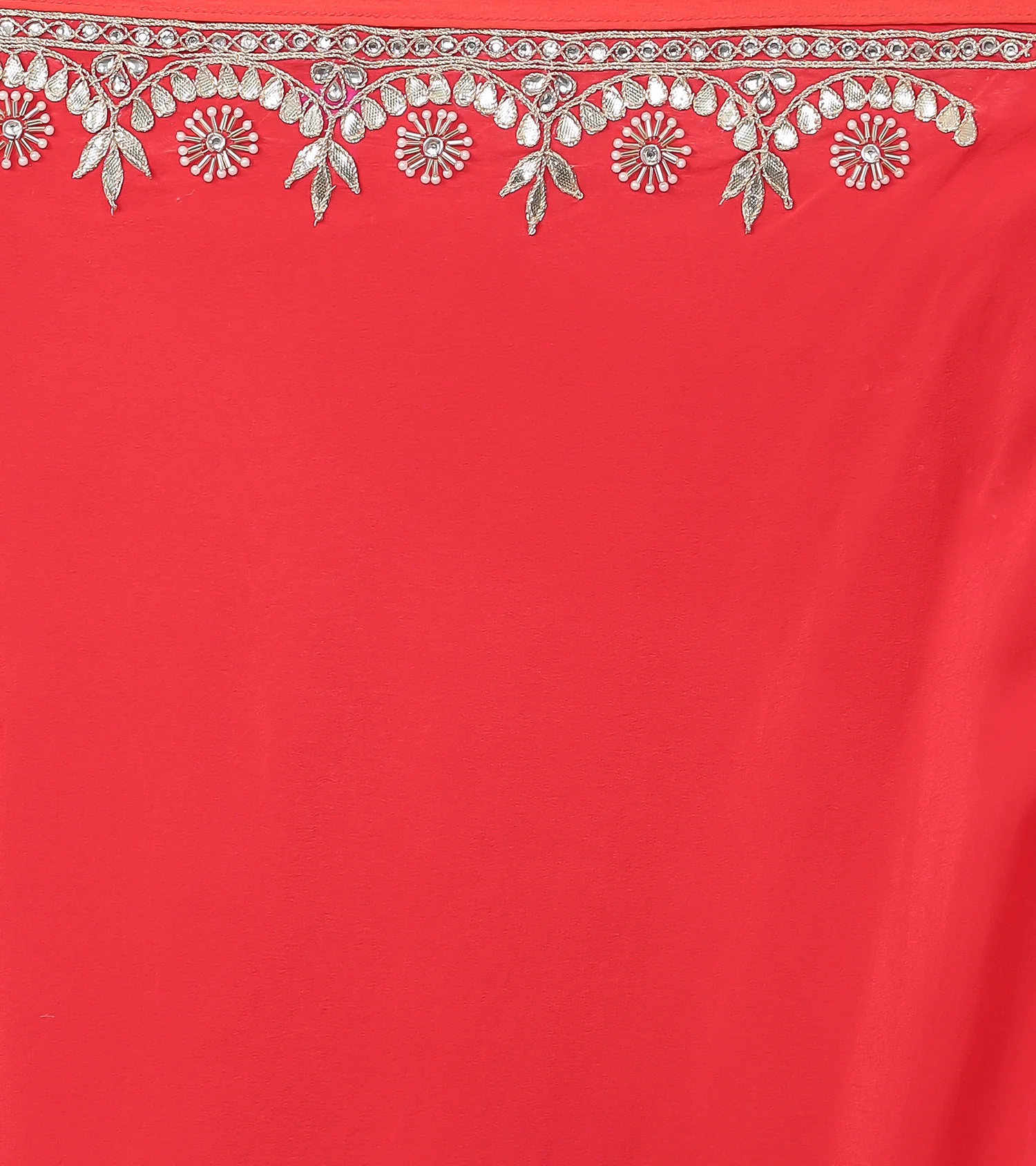 Leheriya Georgette Saree with Gota Patti work - Image 28