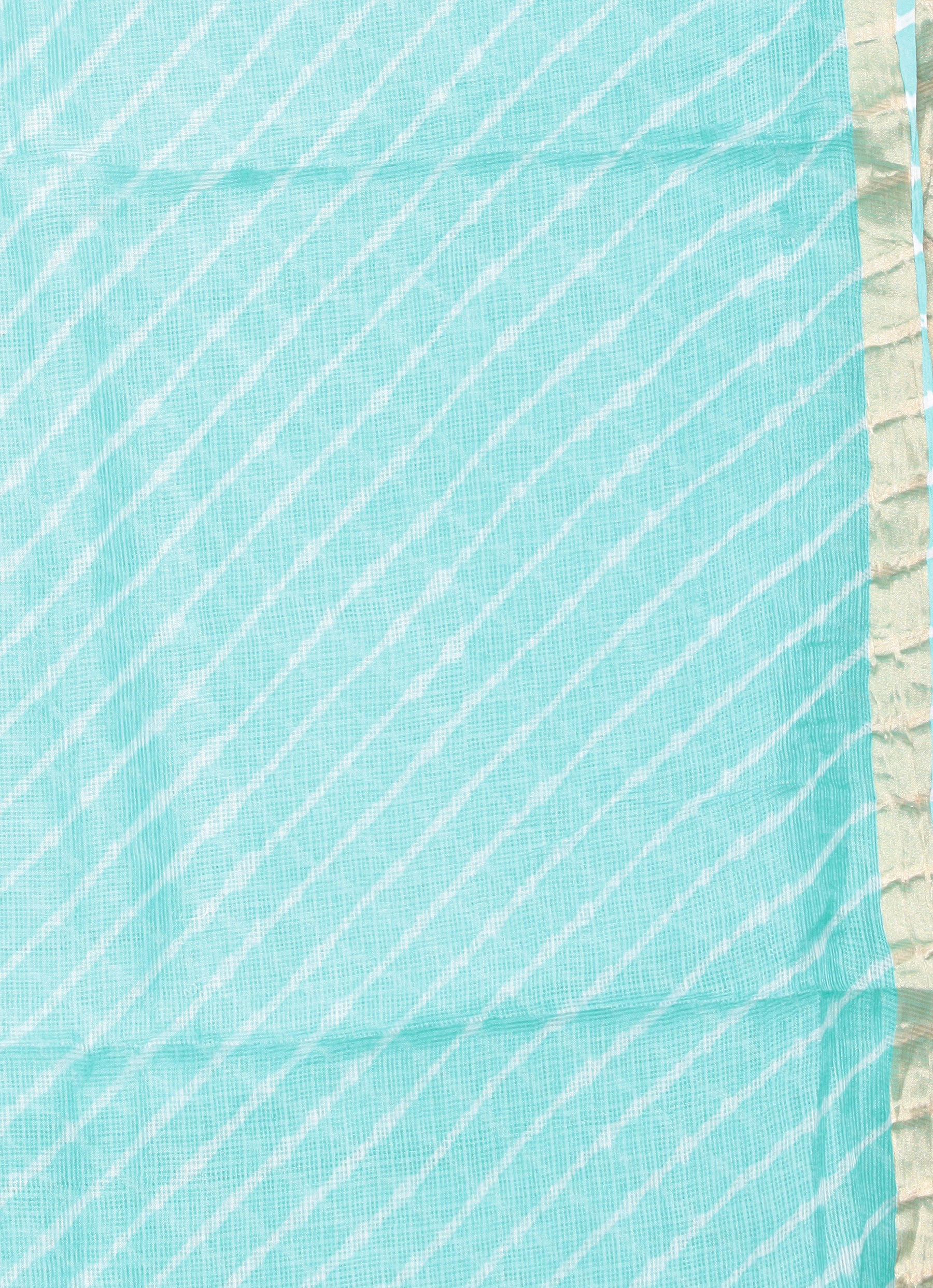 Kota Doria Silk Leheriya Saree with Zari work. - Image 15