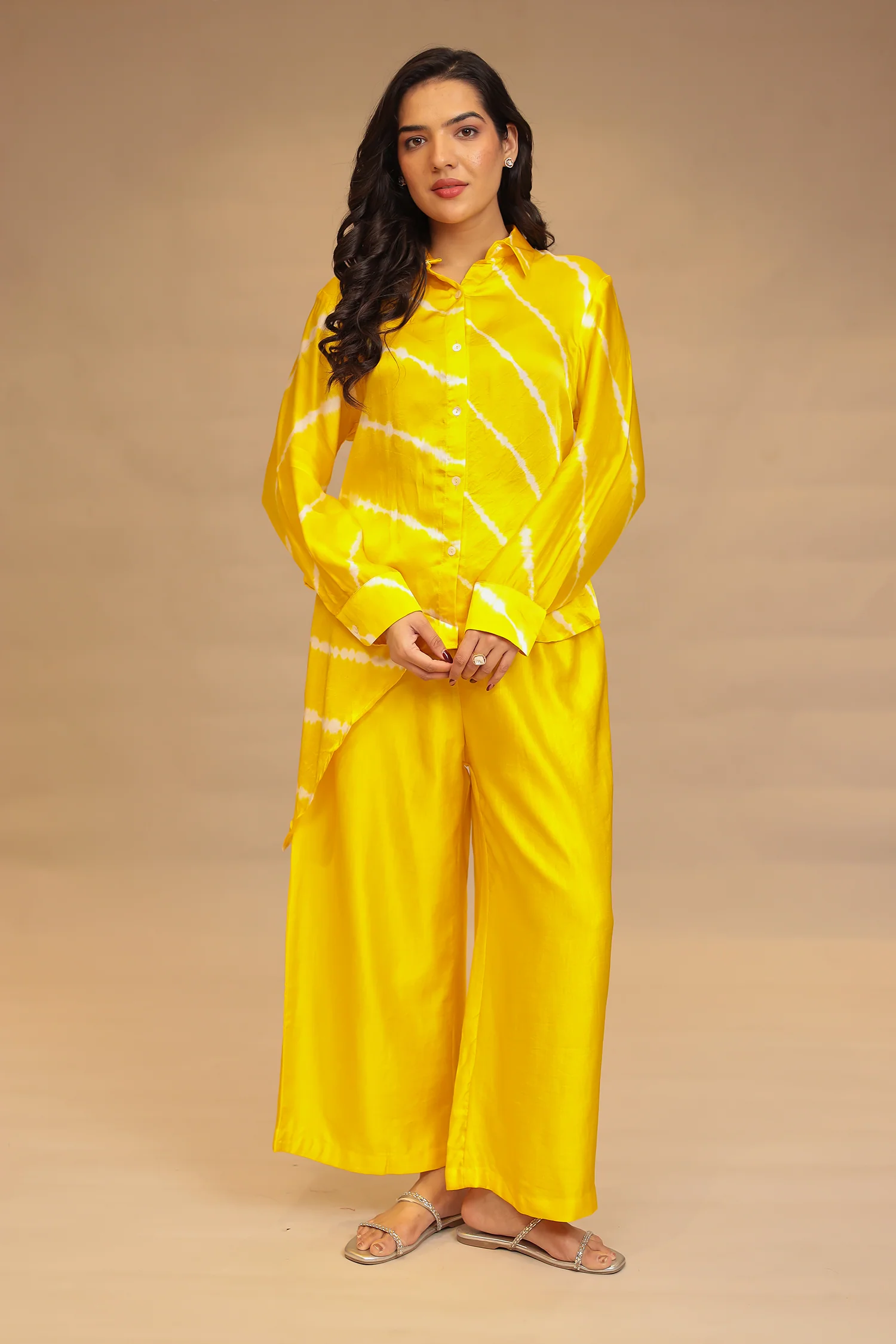 Leheriya Satin silk Indowestern