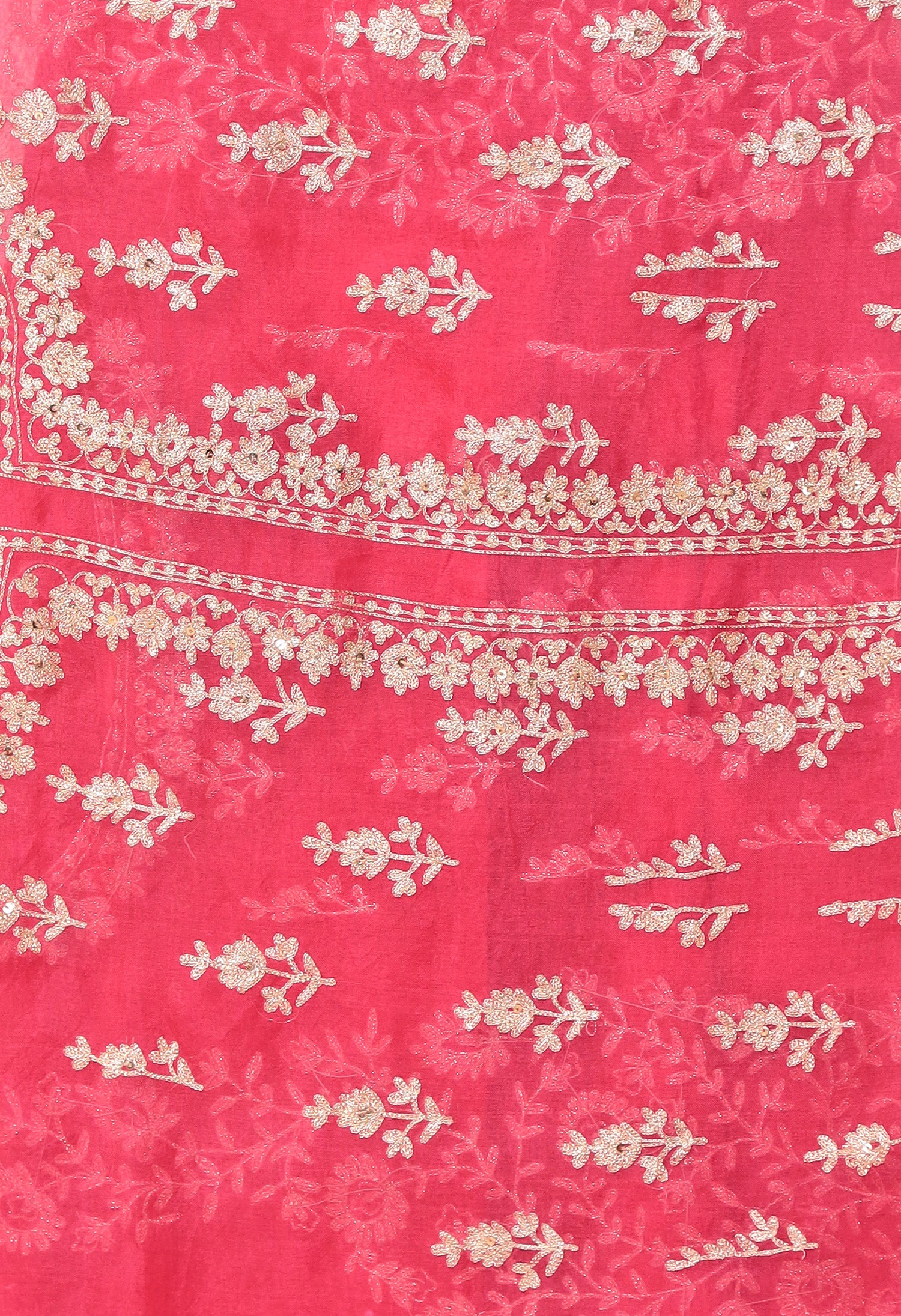 Shaded Organza Saree Embroidered with Aari work - Image 6