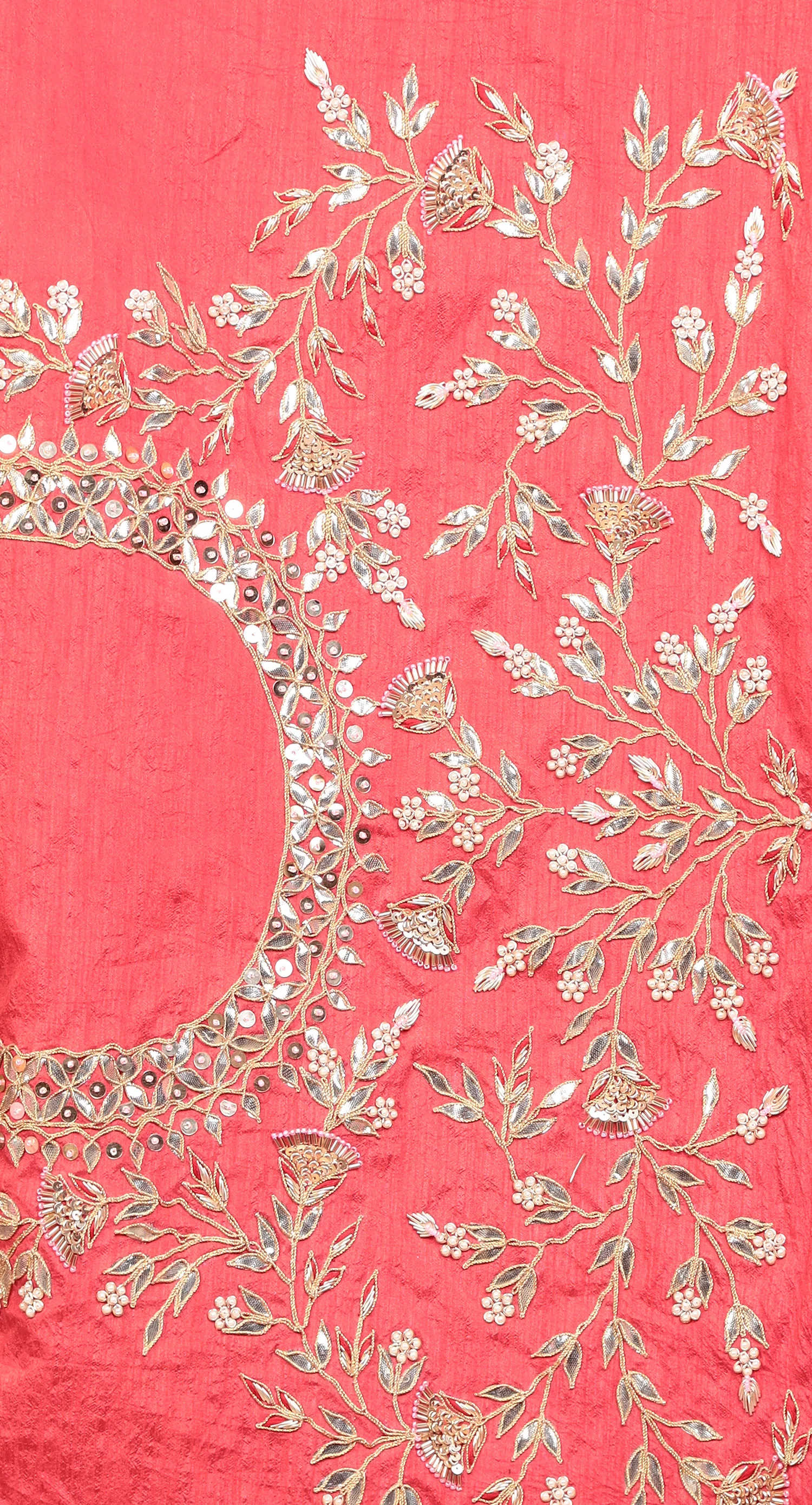 Organza Saree with Gota Patti, Sequins work. - Image 5