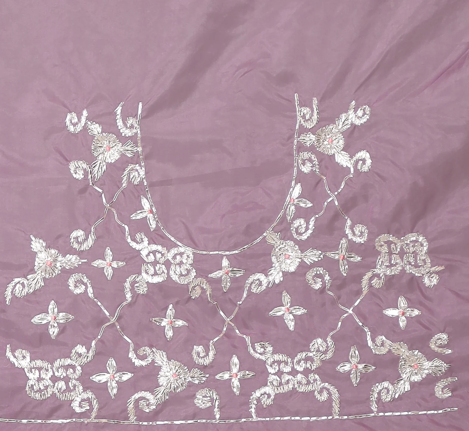 Exquisite Organza Saree with Intricate Gota Embellishments. - Image 10