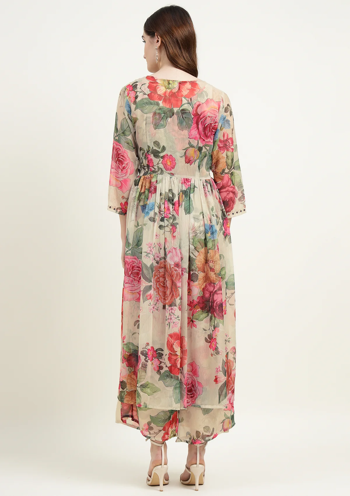 Printed Chiffon Kurta - Image 8