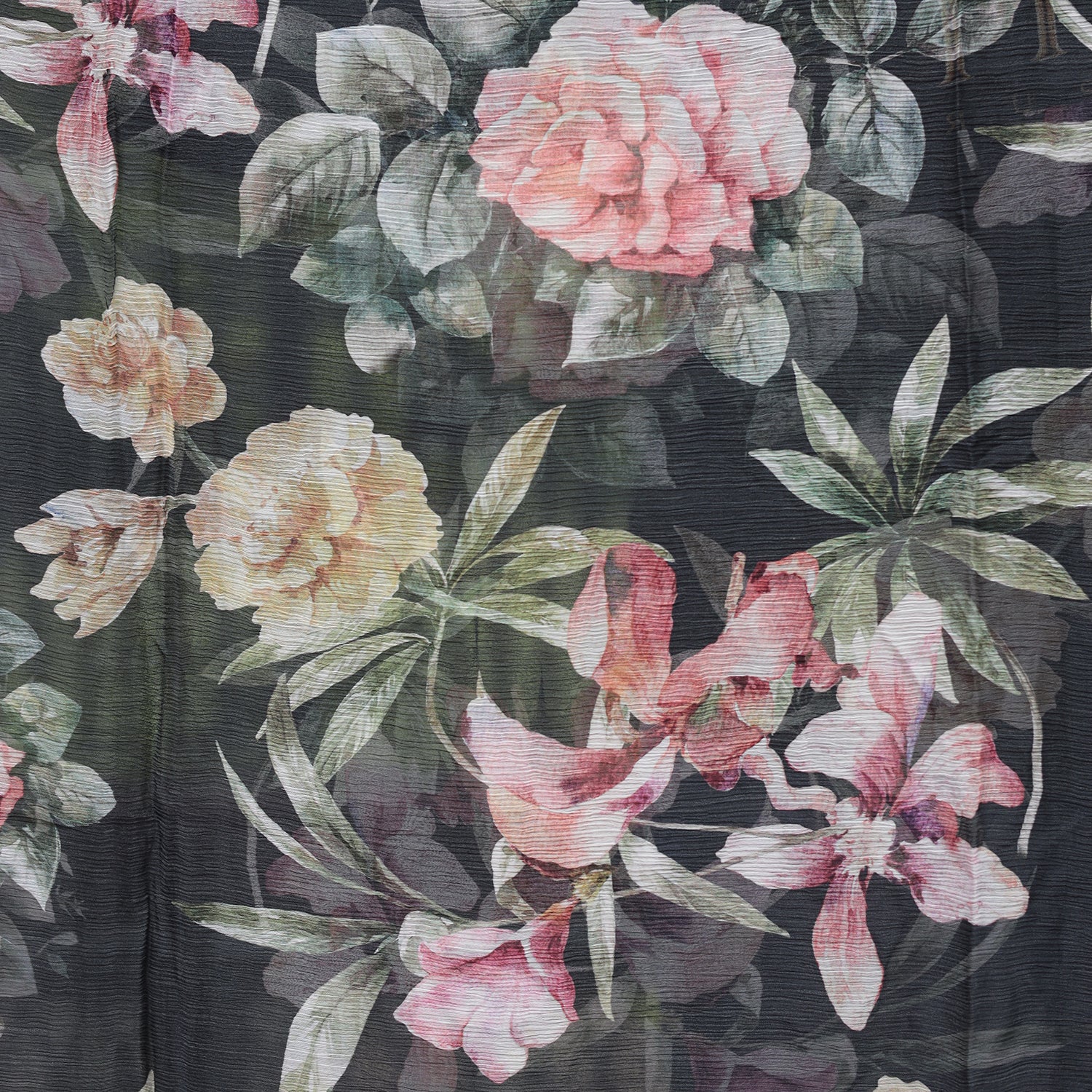 Floral Printed Chiffon Saree - Image 7