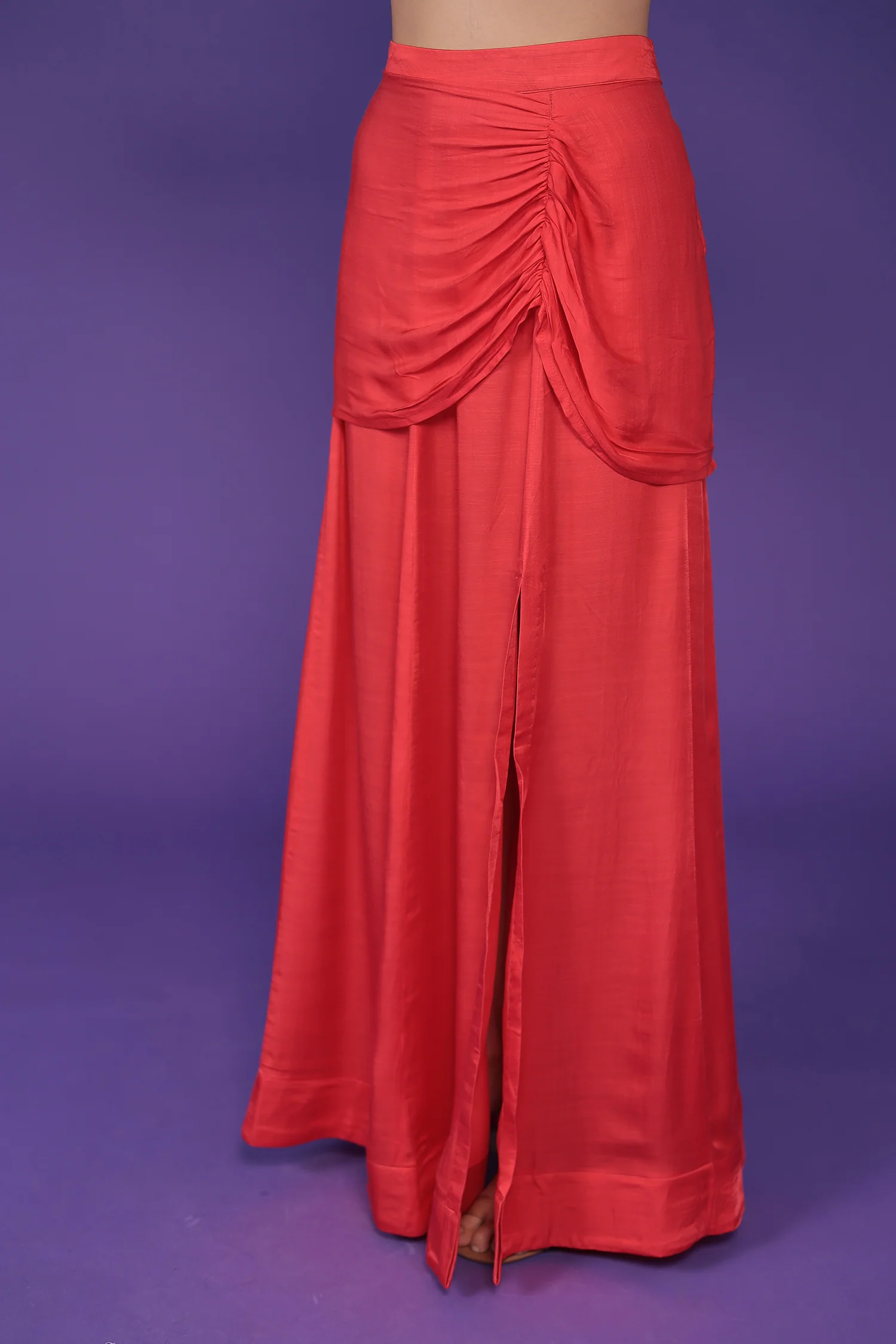 Printed Chinon Silk Indowestern with Embellished work - Image 5
