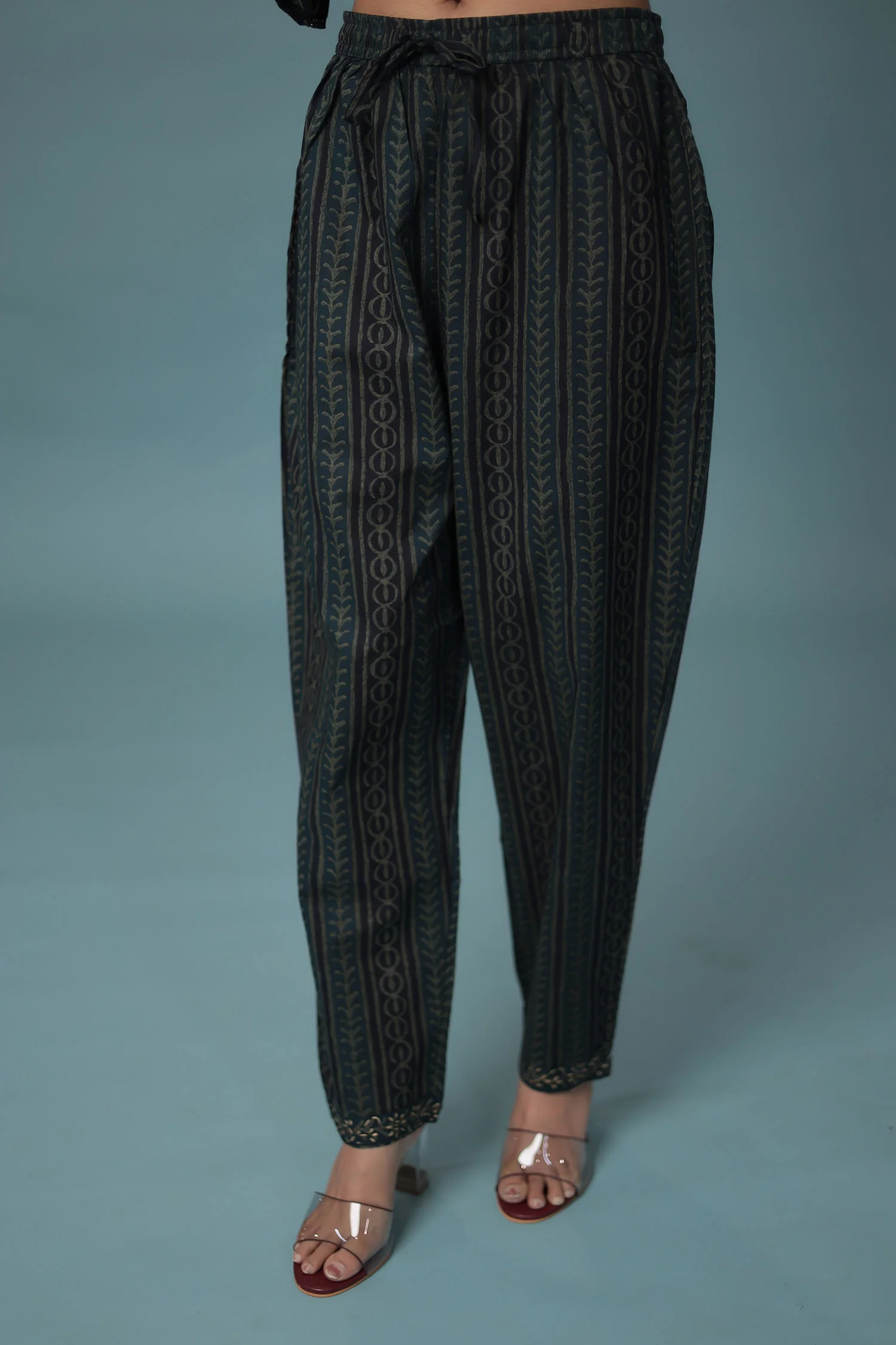 Printed Cotton Kurta Set Stitched - Image 7