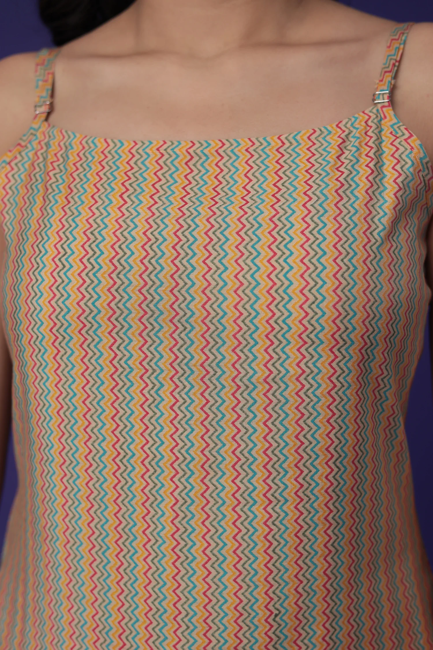 Printed Cotton Kurta Set Stitched - Image 4