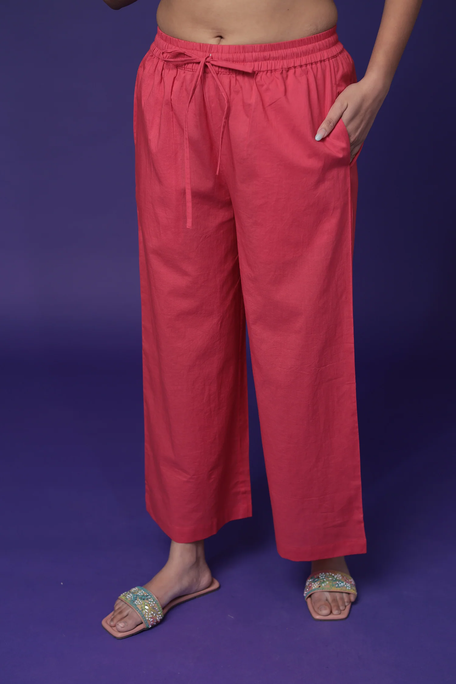 Printed Cotton Kurta Set Stitched - Image 5