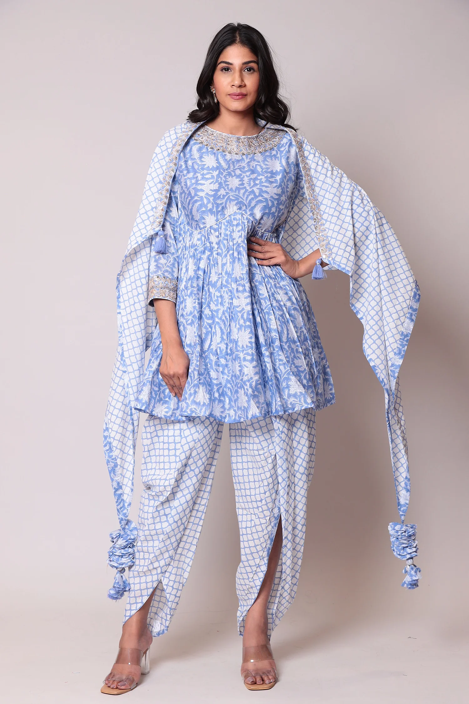 Printed Cotton  Suit  with Gota Patti work. - Image 6