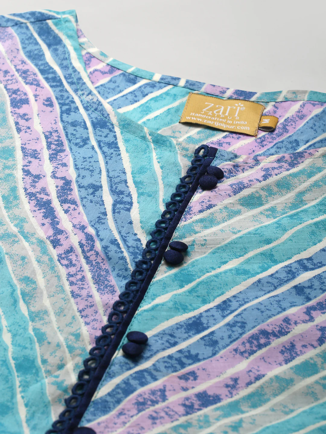 Printed A-Line Cotton Western Dress - Image 11