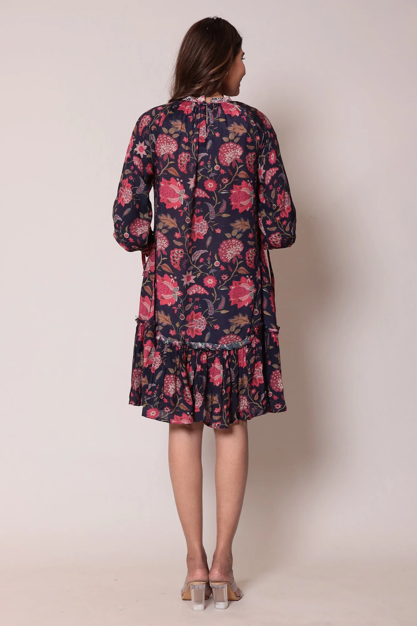 Printed Casual Muslin Kurta (1 Pcs) - Image 4