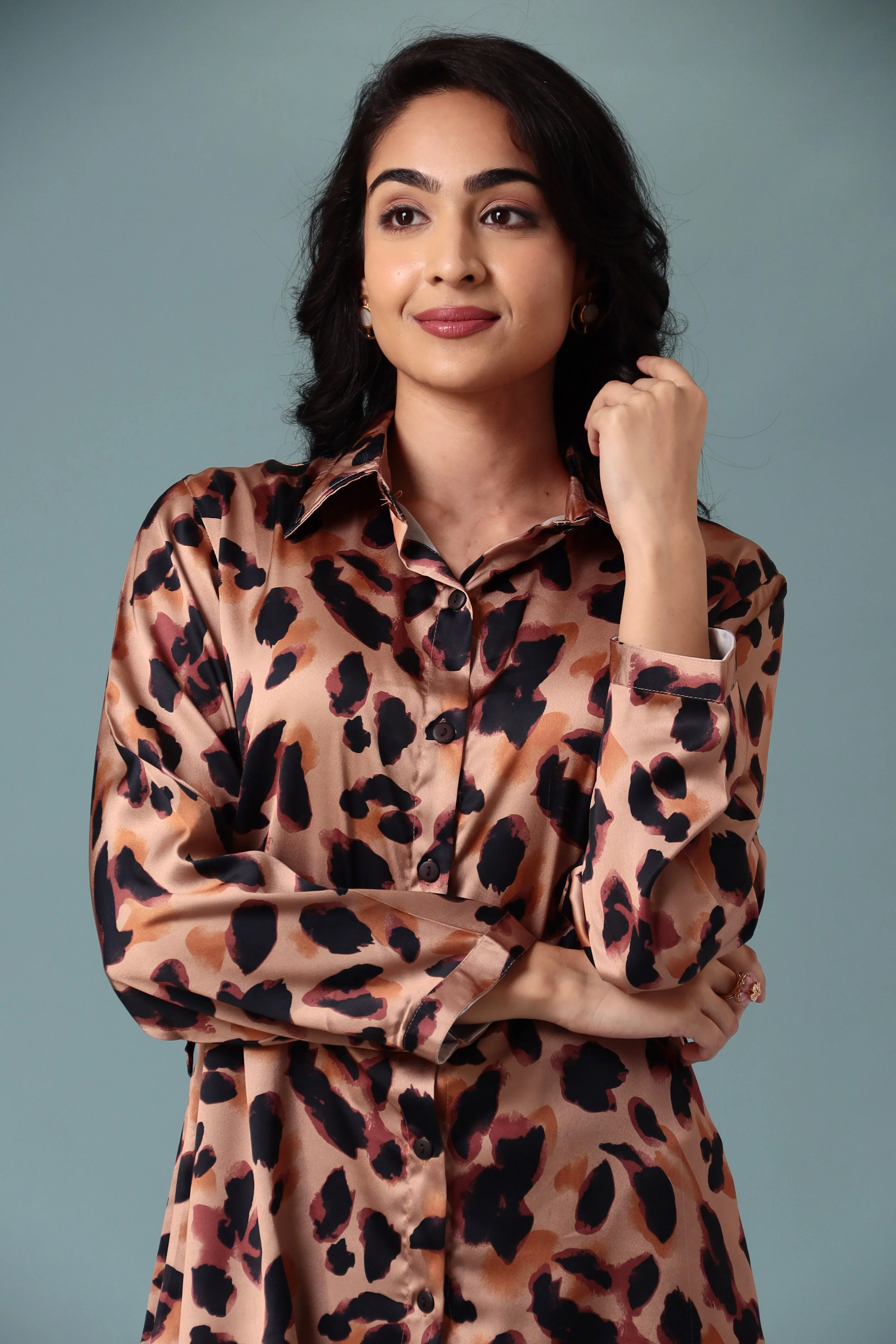 Printed Satin Co Ord Set - Image 2