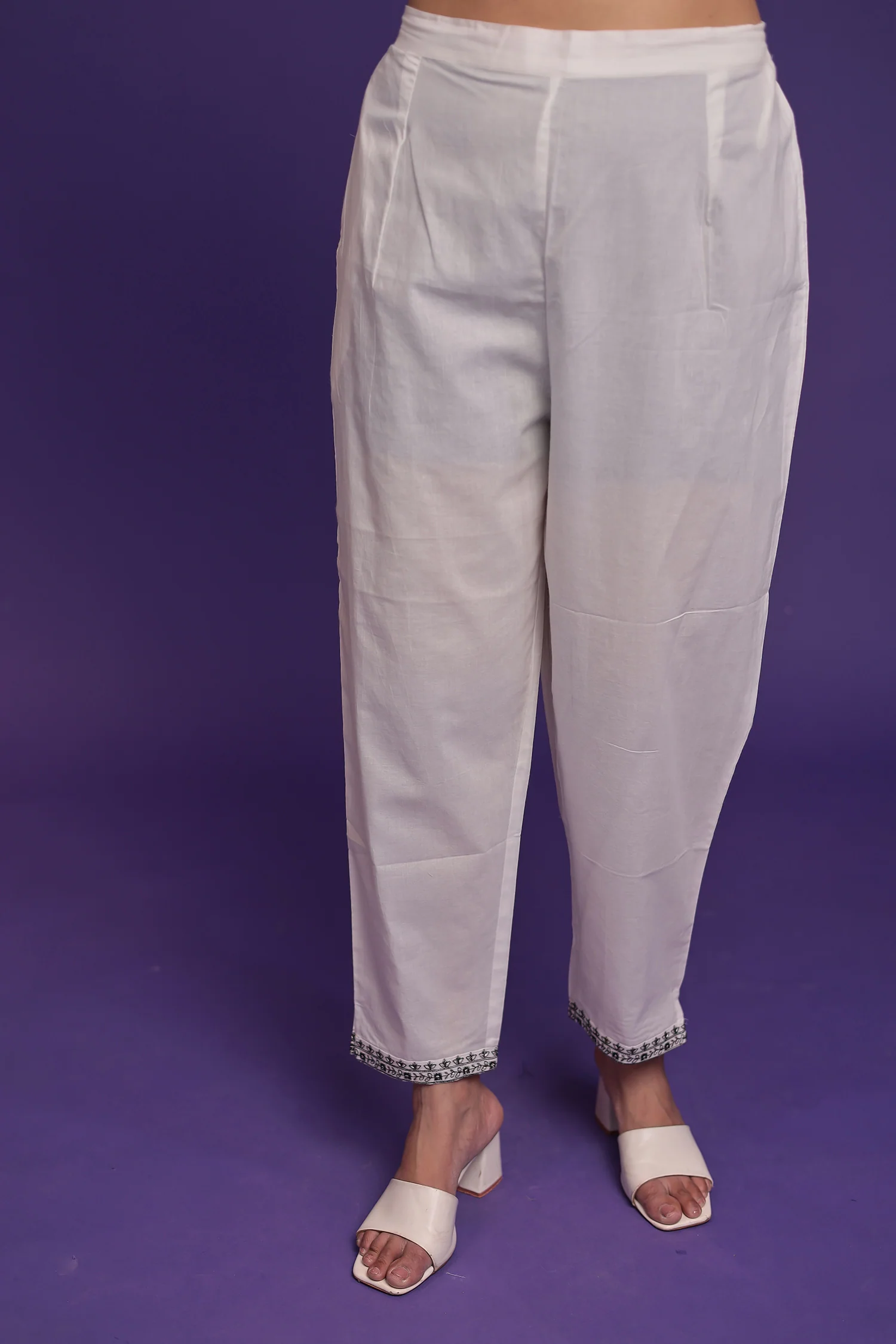 Pure Cotton Kurta Set Stitched with Thread work - Image 7