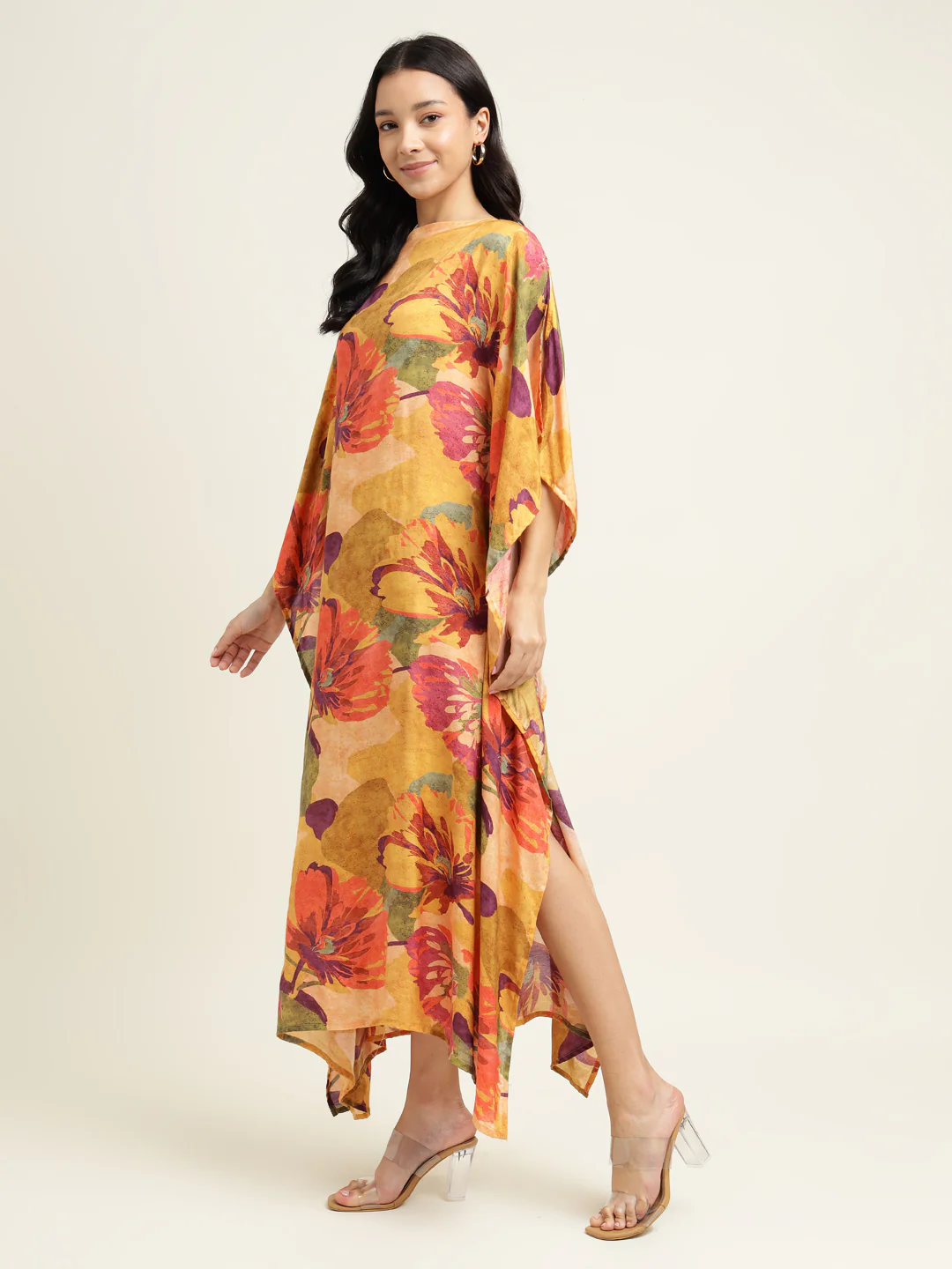 Printed Silk Blend Dress - Image 5