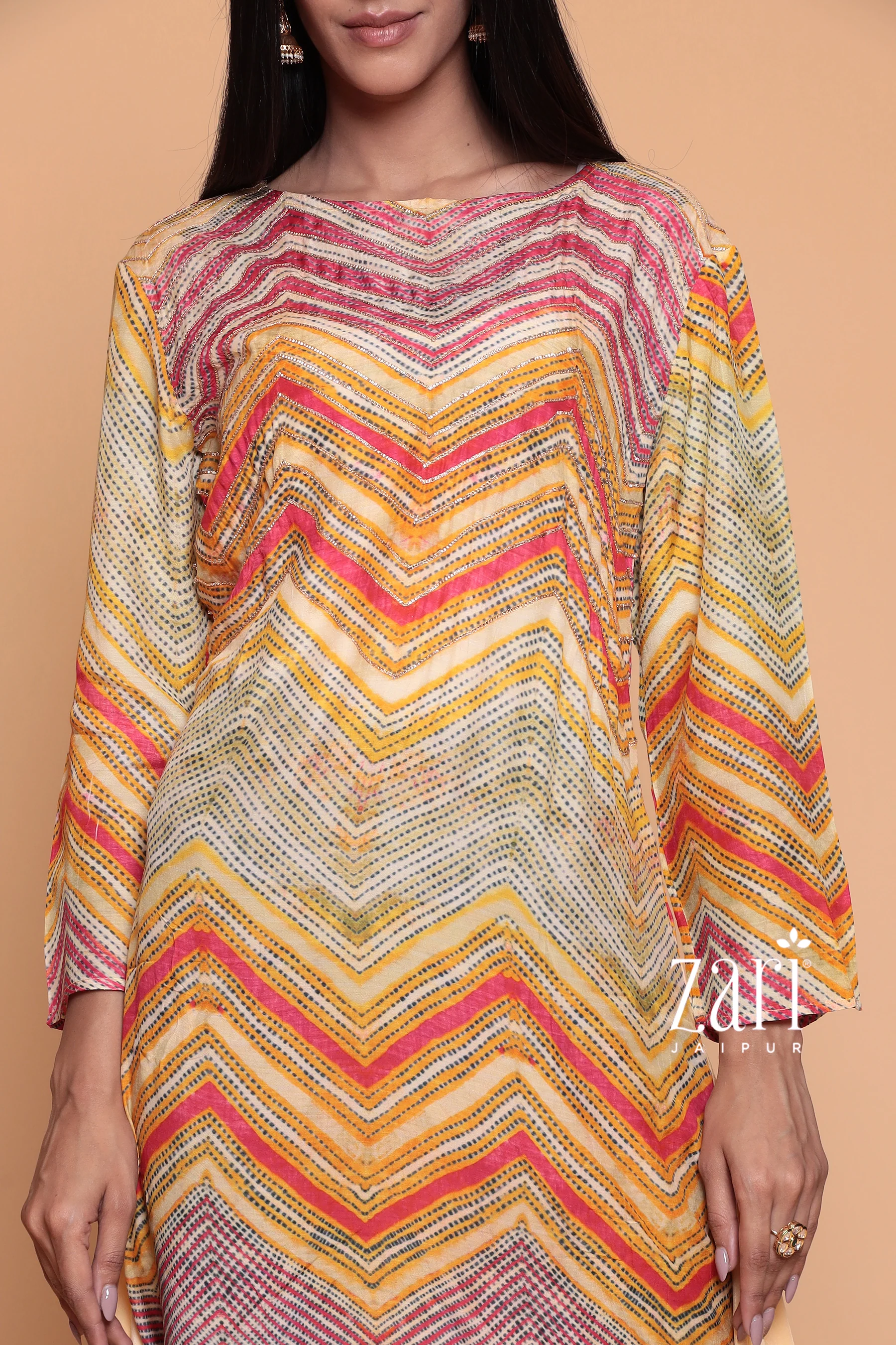 Silk Kurti with Gota work. - Image 3