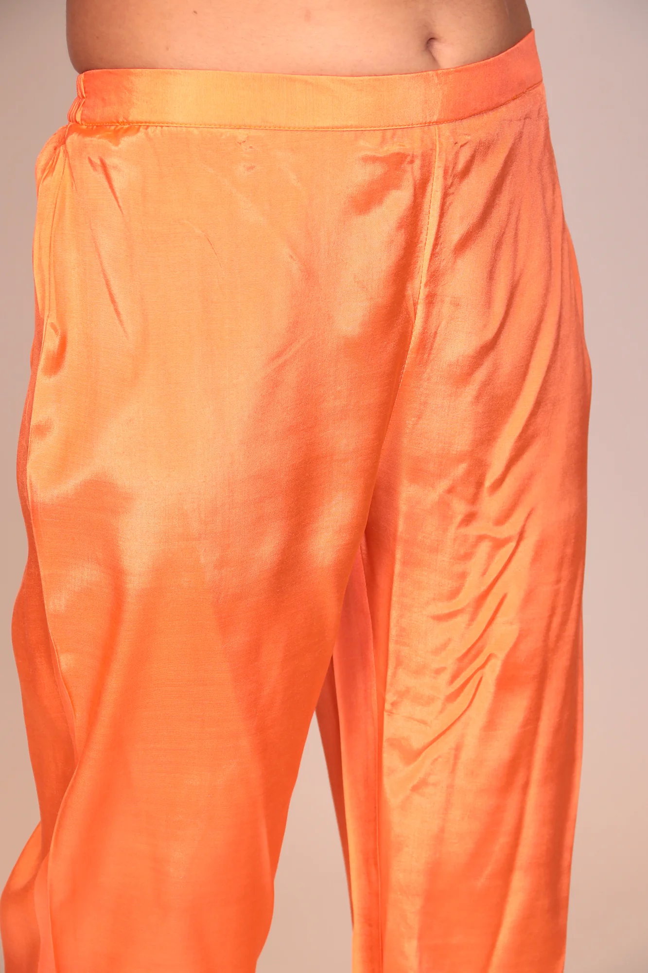 Tie & Dye Silk Kaftan (2Pcs) with Gota Patti and Thread Work. - Image 10